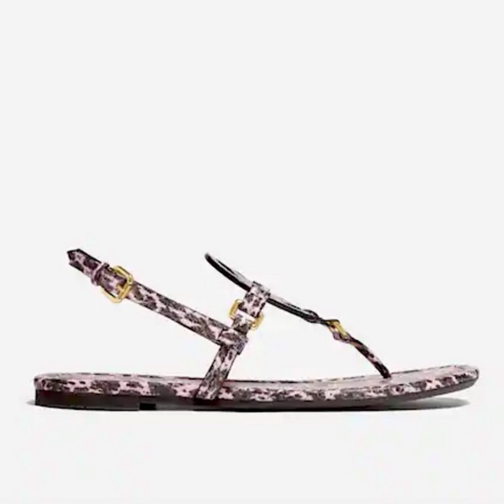 Coach Jeri Size 7.5B Snake-Embossed Sandals NWT - Picture 3 of 16